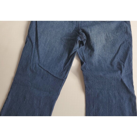 Gitano Jeans Straight Women's Size 16 Blue Denim Vintage Embellished Rhinestone - Picture 14 of 16